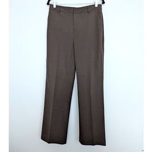 Vintage Lauren Ralph Lauren Brown Wool Straight Leg Trousers Sz 8 Career